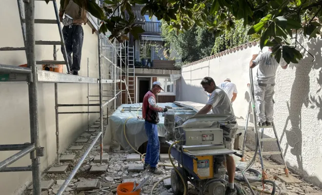 Réaménagement d’un jardin intérieur à Bourg en Bresse, Bourg-en-Bresse, Certif